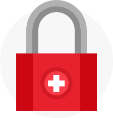Swiss lock icon