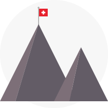 Swiss mountains icon